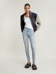 G-Star Dżinsy "Kafey" - Skinny fit - w kolorze błękitnym rozmiar: W29/L32. Niebieskie jeansy damskie G-Star, z podwyższonym stanem. Za 214.70 zł.