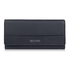 Granatowy portfel damski skórzany duży z ochroną RFID Paolo Peruzzi AL-01-NV. Niebieskie portfele damskie PAOLO PERUZZI, bez wzorów, ze skóry. Za 74.00 zł.