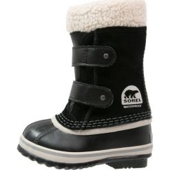Sorel PAC Śniegowce black. Czarne buty zimowe chłopięce Sorel, z materiału. W wyprzedaży za 223.30 zł.