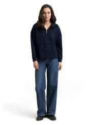 Tom Tailor Bluza w kolorze granatowym rozmiar: XL. Niebieskie bluzy damskie Tom Tailor, xl, bez wzorów, bez kaptura. Za 92.86 zł.