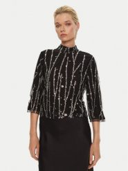 Bruuns Bazaar Bluzka Ignaras BBW4157 Czarny Regular Fit. Czarne bluzki damskie Bruuns Bazaar, bez wzorów, z syntetyku, bez kołnierzyka, bez ramiączek. Za 499.99 zł.
