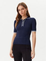 Guess Sweter W5GR37 Z3L10 Granatowy Regular Fit. Niebieskie swetry klasyczne damskie Guess, l, z wiskozy, bez kołnierzyka. Za 209.99 zł.