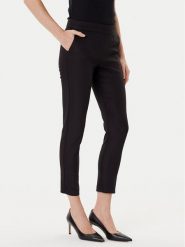 Morgan Spodnie materiałowe 211-PROSY.F Czarny Slim Fit. Czarne spodnie materiałowe damskie Morgan, bez wzorów, z bawełny. Za 239.99 zł.