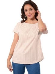 WITT WEIDEN Bluzka w kolorze beżowym rozmiar: 54. Brązowe bluzki damskie WITT WEIDEN, bez wzorów, z bawełny, bez kołnierzyka, bez ramiączek. Za 43.99 zł.