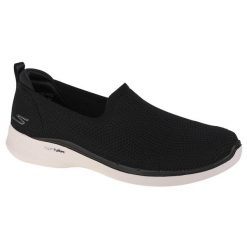Buty sportowe Sneakersy damskie, Skechers Go Walk 6 - Clear Virtue. Czarne obuwie sportowe casual damskie Skechers, trekkingowe. Za 309.99 zł.