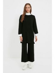 Trendyol 2-częściowy zestaw w kolorze czarnym rozmiar: S/M. Czarne swetry klasyczne damskie Trendyol, m, bez kołnierzyka. Za 104.64 zł.