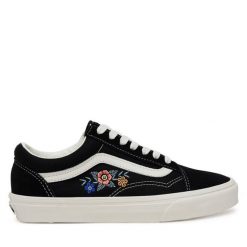Tenisówki Vans. Czarne trampki damskie Vans, bez wzorów, bez zapięcia. Za 289.99 zł.