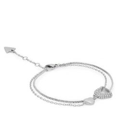 Bransoletka Guess. Szare bransoletki damskie Guess, srebrne. Za 279.99 zł.