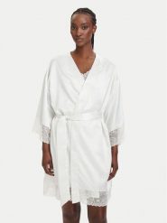 Ysabel Mora Szlafrok 10181 Biały. Białe szlafroki damskie ysabel mora, bez wzorów, z syntetyku, bez kaptura. Za 319.99 zł.