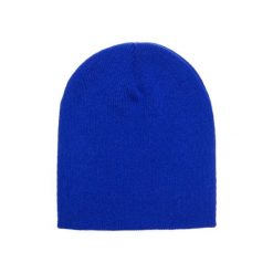 Czapka Ciężkiej Grubości. Czerwone czapki damskie FLEXFIT, bez wzorów, z materiału. Za 41.99 zł.