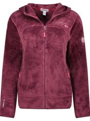 Geographical Norway Kurtka polarowa "Upalood" w kolorze bordowym rozmiar: XXL. Czerwone kurtki damskie Geographical Norway, xxl, bez wzorów, z polaru, bez kaptura. Za 100.75 zł.
