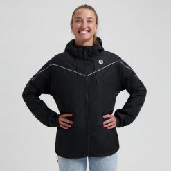 Kurtka na deszcz unisex Rogelli Commuter Essential. Czarne kurtki damskie Rogelli, l, bez wzorów, bez kaptura. Za 327.00 zł.