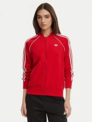 Adidas Bluza adicolor SST Classic KD3782 Czerwony Regular Fit. Czerwone bluzy damskie Adidas, xs, bez wzorów, z bawełny, bez kaptura. Za 329.99 zł.