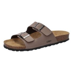 Klapki damskie CMP ECO THALITHA. Brązowe klapki damskie CMP, bez wzorów, bez obcasa, bez zapięcia. W wyprzedaży za 119.99 zł.