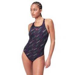 Strój Kąpielowy Speedo Hyperboom Medalist – Czarno-Różowy – Rozmiar 28. Czarne stroje jednoczęściowe Speedo, bez wzorów. Za 1,322.12 zł.