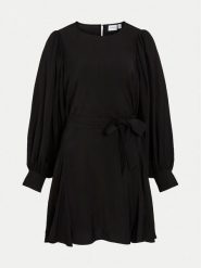 Vila Sukienka koktajlowa Guaca 14102571 Czarny Regular Fit. Czarne sukienki damskie Vila, bez wzorów, z wiskozy, wizytowe, bez ramiączek. Za 139.99 zł.