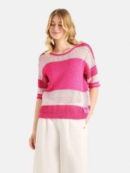 LIEBLINGSSTÜCK Sweter w kolorze różowo-białym rozmiar: 44. Białe swetry klasyczne damskie LIEBLINGSSTÜCK, bez kołnierzyka. Za 374.95 zł.
