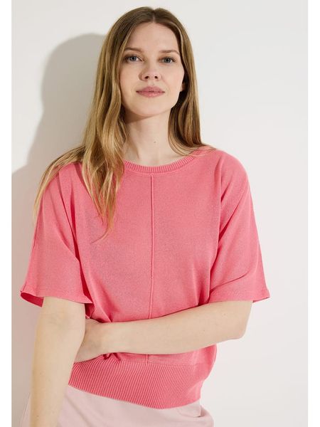 More & More Sweter w kolorze jagodowym rozmiar: 44. Różowe swetry klasyczne damskie More & More, bez kołnierzyka. Za 134.95 zł.