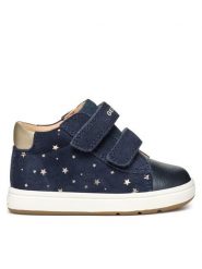 Geox Sneakersy B Biglia Girl B044CC 007AK C4256 Granatowy. Niebieskie buty sportowe dziewczęce Geox, ze skóry, bez zapięcia. Za 269.99 zł.