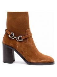 Aldo Skórzane botki w kolorze jasnobrązowym na obcasie rozmiar: 38,5. Brązowe botki damskie ALDO, bez obcasa, na obcasie, bez zapięcia. Za 173.99 zł.