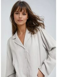 Weekday Bluzka w kolorze szarym rozmiar: M. Szare bluzki damskie Weekday, m, bez wzorów, bez kołnierzyka, bez ramiączek. Za 39.03 zł.