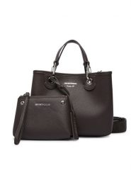 Emporio Armani Torebka EW000361 AF12036 M6458 Brązowy. Brązowe torebki klasyczne damskie Emporio Armani, ze skóry, bez dodatków. Za 1,249.00 zł.