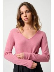 AUTHENTIC CASHMERE Kaszmirowy sweter "Galise" w kolorze jasnoróżowym rozmiar: M. Różowe swetry klasyczne damskie AUTHENTIC CASHMERE, m, z kaszmiru, bez kołnierzyka. Za 254.74 zł.
