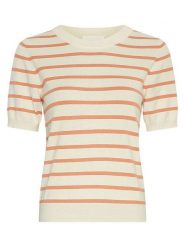 MOSS COPENHAGEN Sweter w kolorze kremowo-karmelowym rozmiar: XS/S. Brązowe swetry klasyczne damskie Moss Copenhagen, s, bez kołnierzyka. Za 214.95 zł.