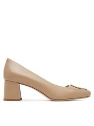 Aigner Półbuty Grazia 25D 1251140 Brązowy. Brązowe czółenka damskie Aigner, bez wzorów, ze skóry, bez obcasa, na obcasie. Za 829.99 zł.
