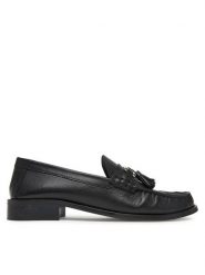 Gino Rossi Mokasyny ELY-130 Czarny. Czarne mokasyny damskie Gino Rossi, ze skóry, bez obcasa. Za 349.99 zł.