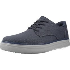 Buty SKECHERS HYLAND JUSTINO Niebieski. Niebieskie obuwie trekkingowe damskie Skechers, z materiału, bez zapięcia. Za 289.99 zł.