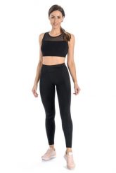 Legginsy na siłownię damskie Teyli Push Up. Czarne legginsy damskie Teyli, s, bez wzorów, z bawełny, z obniżonym stanem, do biegania. Za 99.95 zł.