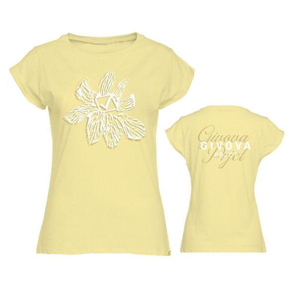 Givova Lady Floral S damska koszulka. Żółte koszulki damskie Givova, s, bez wzorów, bez kołnierzyka, bez ramiączek. Za 270.99 zł.