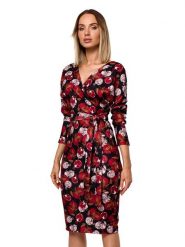 Made of emotion Sukienka w kolorze czarnym ze wzorem rozmiar: L. Czarne sukienki damskie Made Of Emotion, bez wzorów, bez ramiączek. Za 145.26 zł.