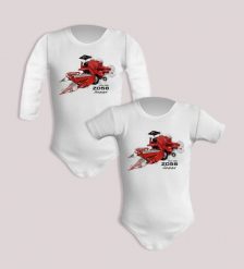 Bizon Super — body (Rozmiar: 9M; Długość rękawa: długi; Rodzaj nadruku: Bizon). Body niemowlęce nikiniki, bez wzorów, z bawełny, bez kołnierzyka, bez ramiączek. Za 59.00 zł.