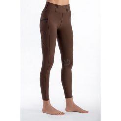 Legginsy jeździeckie letnie damskie Zipline Equus. Brązowe legginsy damskie EQUUS BRAND, l, bez wzorów, z materiału. Za 179.99 zł.