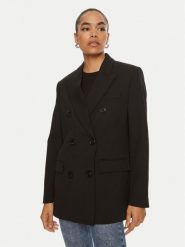 Pinko Marynarka Guinea 103695 A1XX Czarny Regular Fit. Czarne marynarki i żakiety damskie Pinko, bez wzorów, z syntetyku. Za 1,529.37 zł.