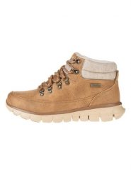 Skechers Botki "Synergy" w kolorze jasnobrązowym rozmiar: 37,5. Brązowe botki damskie Skechers, z materiału, bez obcasa, bez zapięcia. Za 193.24 zł.