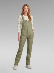G-Star Ogrodniczki w kolorze khaki rozmiar: XS. Brązowe spodnie materiałowe damskie G-Star, bez wzorów. Za 223.99 zł.