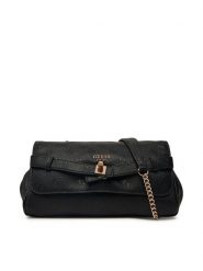 Guess Torebka Ella Logo HWPD97 46210 Czarny. Czarne torebki klasyczne damskie Guess, ze skóry, bez dodatków. Za 584.99 zł.