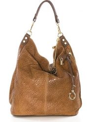 Mia Tomazzi Skórzany shopper bag "Niguarda" w kolorze jasnobrązowym - 42 x 38 x 17 cm rozmiar: onesize. Brązowe shopper bag Mia Tomazzi, bez wzorów, z materiału, na ramię, bez dodatków. Za 411.91 zł.