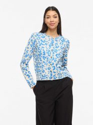 Vila Kardigan "Vimayas" w kolorze błękitnym rozmiar: L. Niebieskie kardigany damskie Vila, l, bez wzorów, z materiału. Za 114.71 zł.