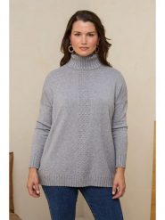 Curvy Lady Golf w kolorze szarym rozmiar: 38/40. Szare golfy damskie Curvy Lady, bez wzorów, bez ramiączek. Za 152.99 zł.