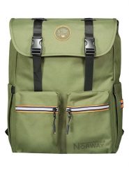 Geographical Norway Plecak "Saqesse" w kolorze khaki - 33 x 42 x 15 cm rozmiar: onesize. Brązowe plecaki Geographical Norway, bez wzorów, z materiału. Za 113.99 zł.