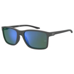 Okulary przeciwsłoneczne Under Armour Hustle XL S3 Matte. Szare okulary przeciwsłoneczne damskie Under Armour, prostokątne. Za 339.99 zł.
