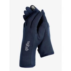 Rękawiczki Rab Power Stretch Contact Glove. Niebieskie rękawiczki damskie RAB, bez wzorów. Za 130.99 zł.