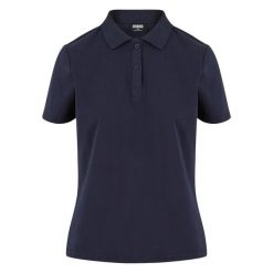 Damska koszulka polo Urban Classics Sorona. Niebieskie koszulki damskie Urban Classics, bez wzorów, z materiału, bez kołnierzyka, bez ramiączek. Za 152.50 zł.