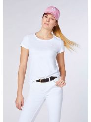 Polo Sylt Koszulka w kolorze białym rozmiar: XS. Białe bluzki damskie Polo Sylt, xs, bez wzorów, z bawełny, bez kołnierzyka, bez ramiączek. Za 52.67 zł.