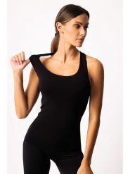 Spaio Top sportowy "Adapt" w kolorze czarnym rozmiar: XL. Czarne koszulki sportowe damskie Spaio, xl, bez wzorów, z materiału, bez ramiączek, outdoorowe. Za 131.12 zł.