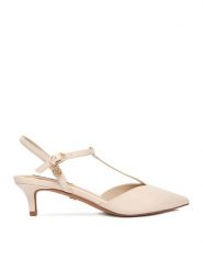 Nine West Czółenka CEO-CD25-123-1 Écru. Czółenka damskie Nine West, bez wzorów, z materiału, bez obcasa. Za 229.99 zł.